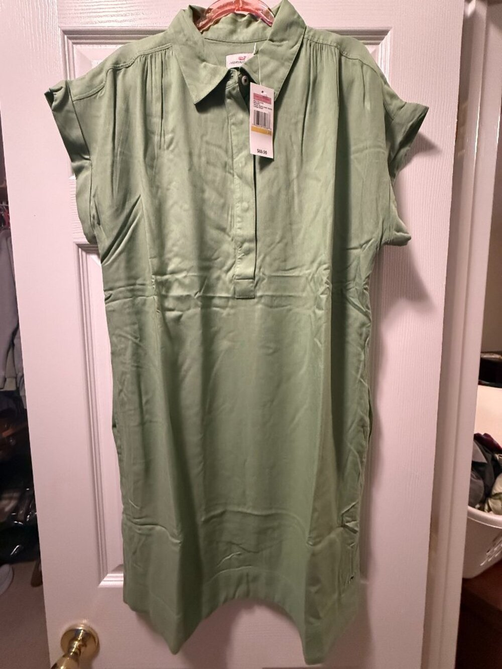 NWT Vineyard Vines Women's Tencel Margo Shirt Dress: Large